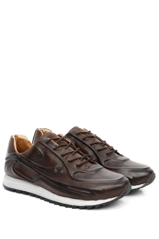 Gön Platinum Hakiki Deri Bağcıklı Erkek Sneaker 34303