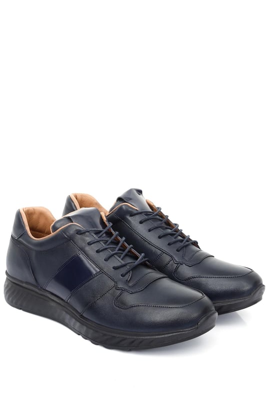 Gön Platinum Hakiki Deri Bağcıklı Erkek Sneaker 34690