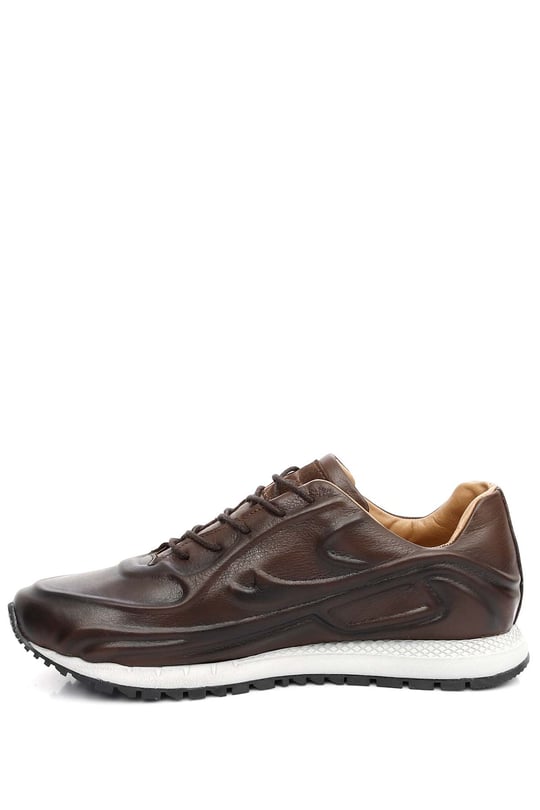 Gön Platinum Hakiki Deri Bağcıklı Erkek Sneaker 34303