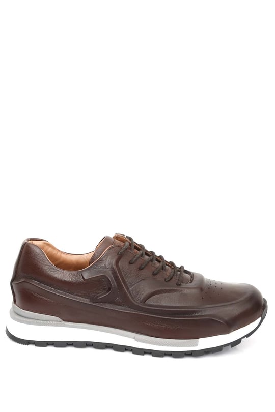 Gön Platinum Hakiki Deri Bağcıklı Erkek Sneaker 34699