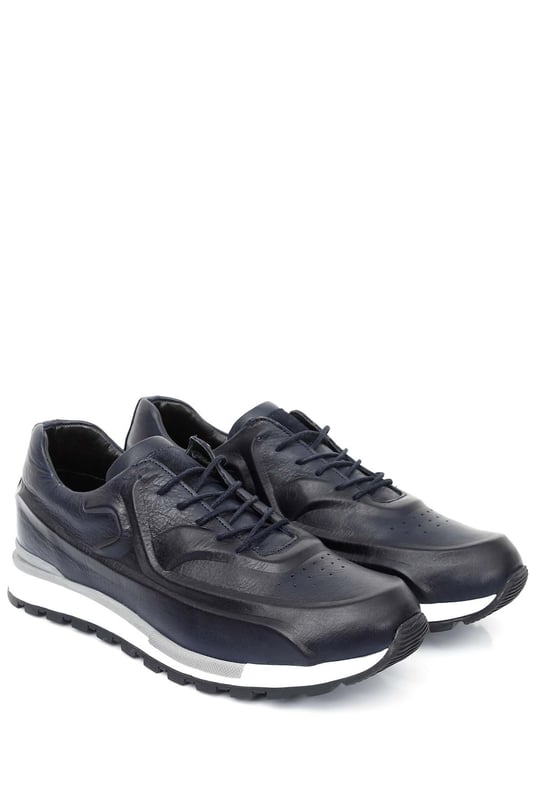 Gön Platinum Hakiki Deri Bağcıklı Erkek Sneaker 34699