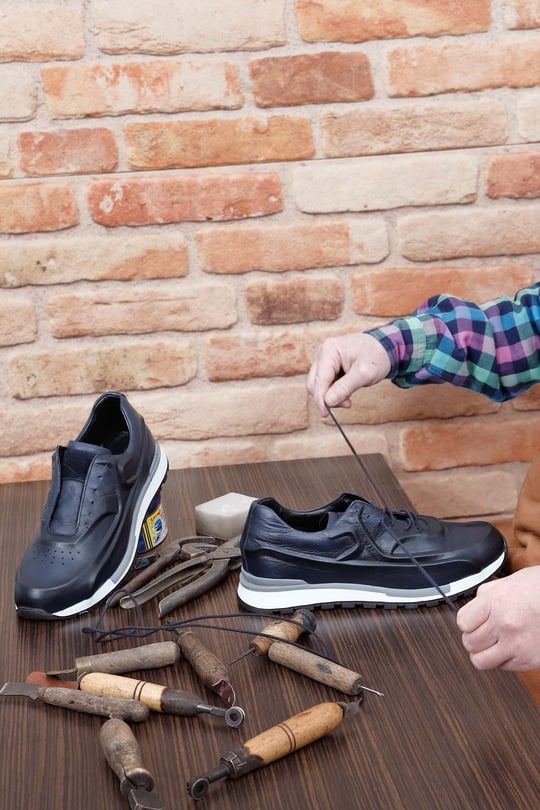 Gön Platinum Hakiki Deri Bağcıklı Erkek Sneaker 34699
