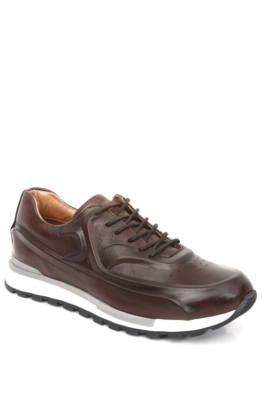 Gön Platinum Hakiki Deri Bağcıklı Erkek Sneaker 34699