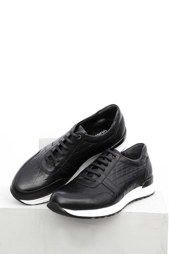 Gön Platinum Hakiki Deri Erkek Bağcıklı Günlük Sneaker 01813