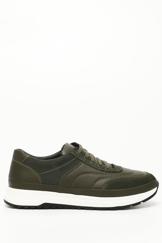 Gön Platinum Hakiki Deri Yuvarlak Burun Bağcıklı Günlük Erkek Sneaker 42039