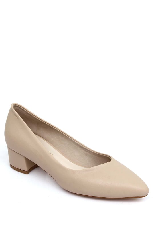 Gön Pointed  toe thick heels women shoes 38067