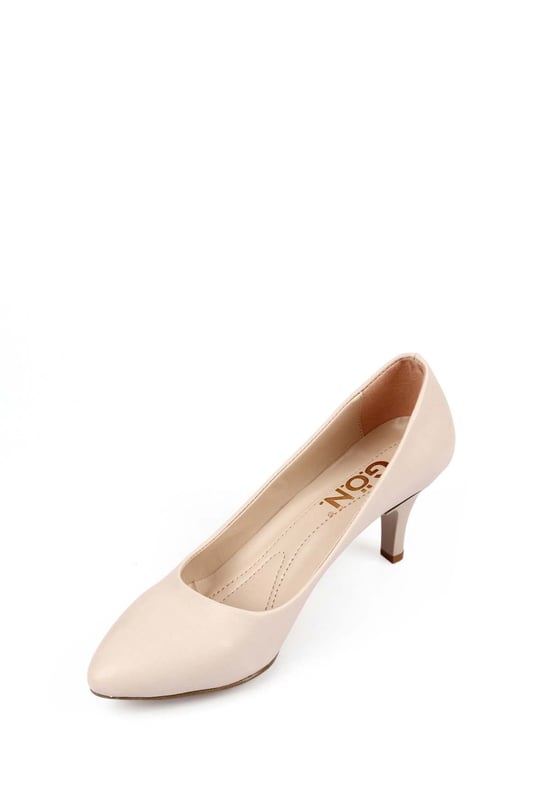 Gön Sivri Burun Orta İnce Topuklu Stiletto Kadın Ayakkabı 37140
