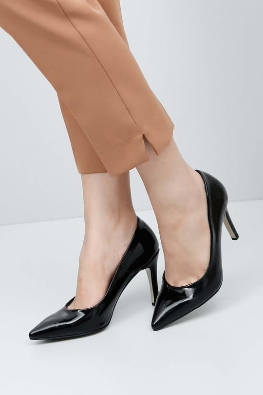 Gön Sivri Burun Yüksek İnce Topuklu  Stiletto Kadın Ayakkabı 30106