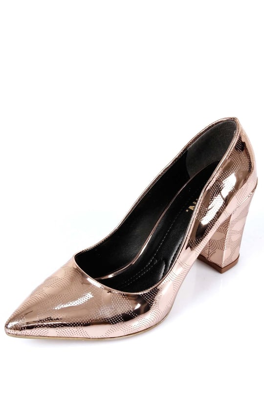 Gön Sivri Burun Yüksek Kalın Topuklu Stiletto Kadın Ayakkabı 30707