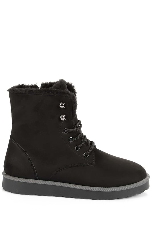 Gon Round Toe Lace-Up Zipper Women's  Postal Boots  32030