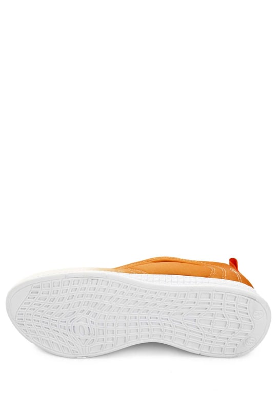 Gön Yuvarlak Burun Bağcıklı Kumaş Günlük Kadın Sneaker 37120
