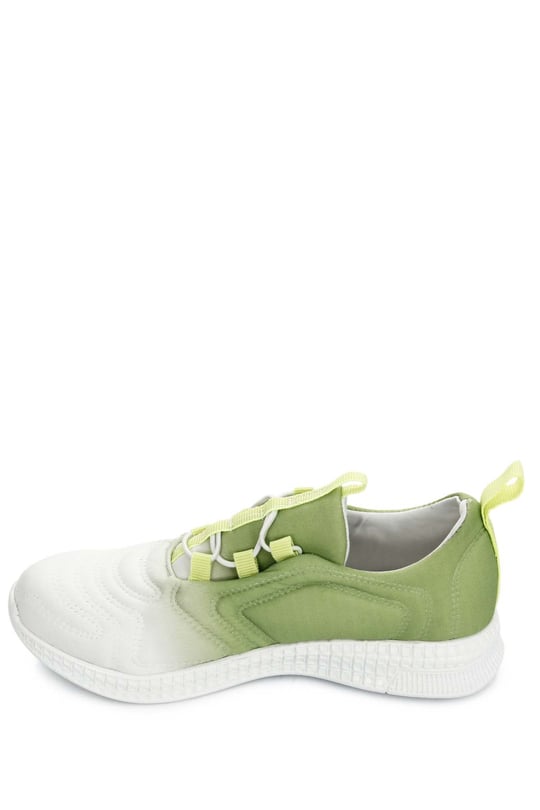 Gön Yuvarlak Burun Bağcıklı Kumaş Günlük Kadın Sneaker 37120