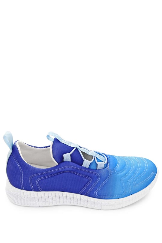 Gön Yuvarlak Burun Bağcıklı Kumaş Günlük Kadın Sneaker 37120