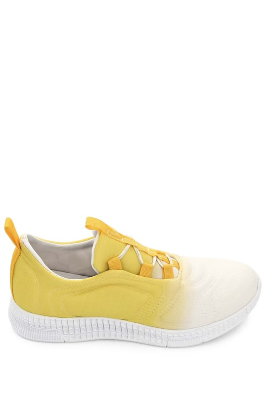 Gön Yuvarlak Burun Bağcıklı Kumaş Günlük Kadın Sneaker 37120