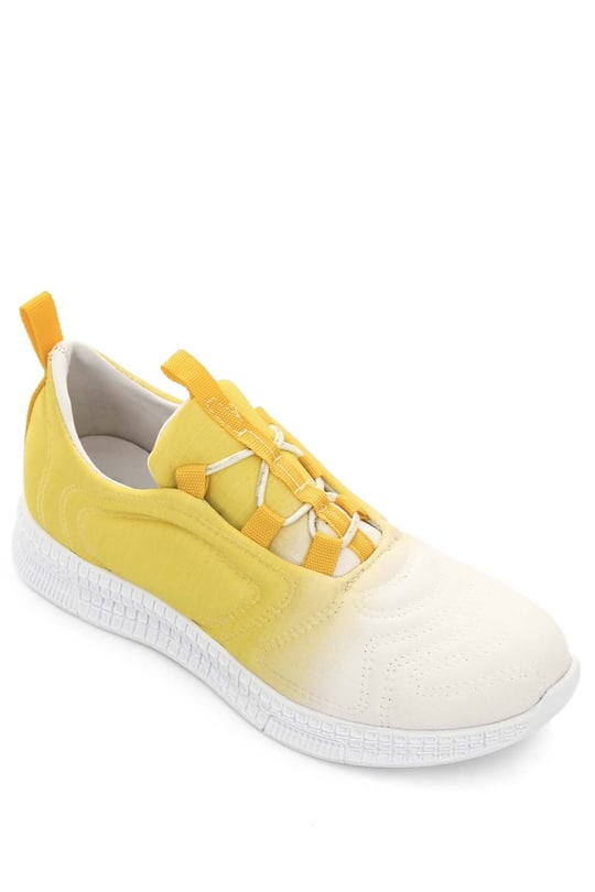 Gön Yuvarlak Burun Bağcıklı Kumaş Günlük Kadın Sneaker 37120