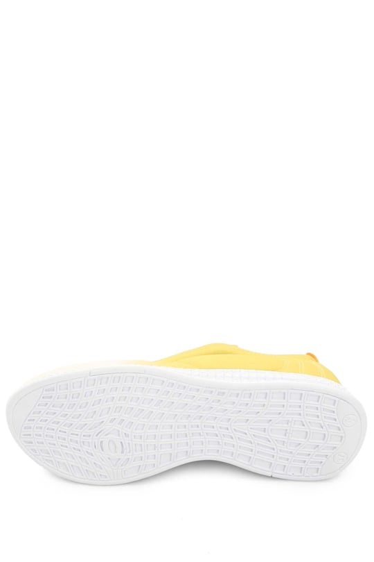 Gön Yuvarlak Burun Bağcıklı Kumaş Günlük Kadın Sneaker 37120