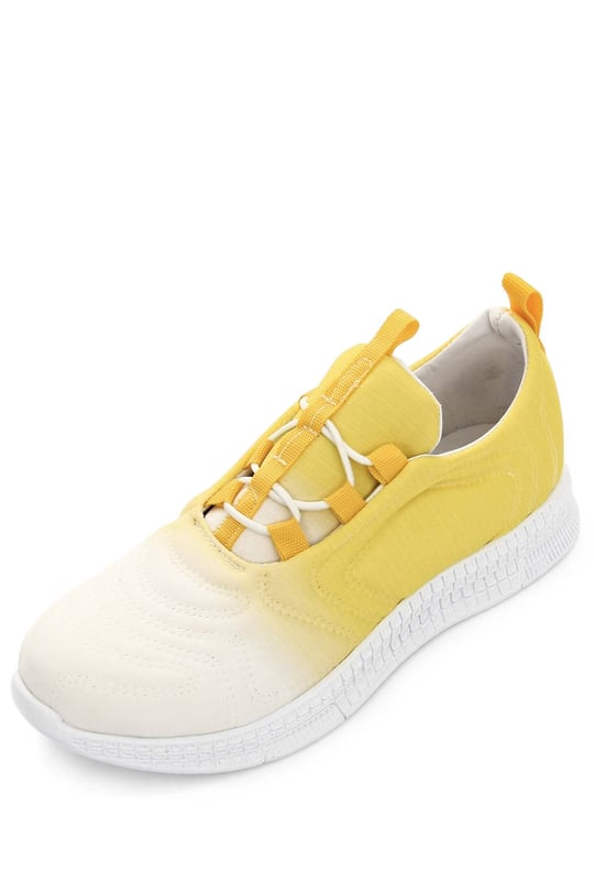 Gön Yuvarlak Burun Bağcıklı Kumaş Günlük Kadın Sneaker 37120