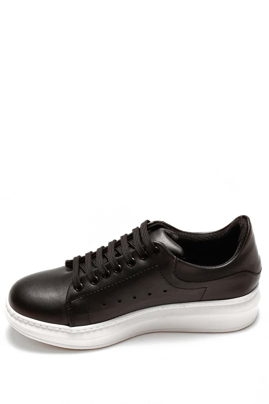 Gön Yuvarlak Burun Dolgu Taban Bağcıklı Spor Kadın Sneaker 35518
