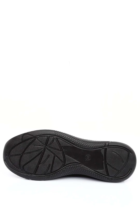Gön Yuvarlak Burun Dolgu Taban Taşlı Kadın Sneaker 35361