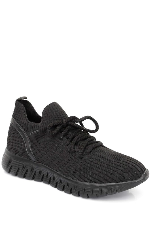 Gön Yuvarlak Burun Dolgu Taban Triko Kadın Sneaker 37500
