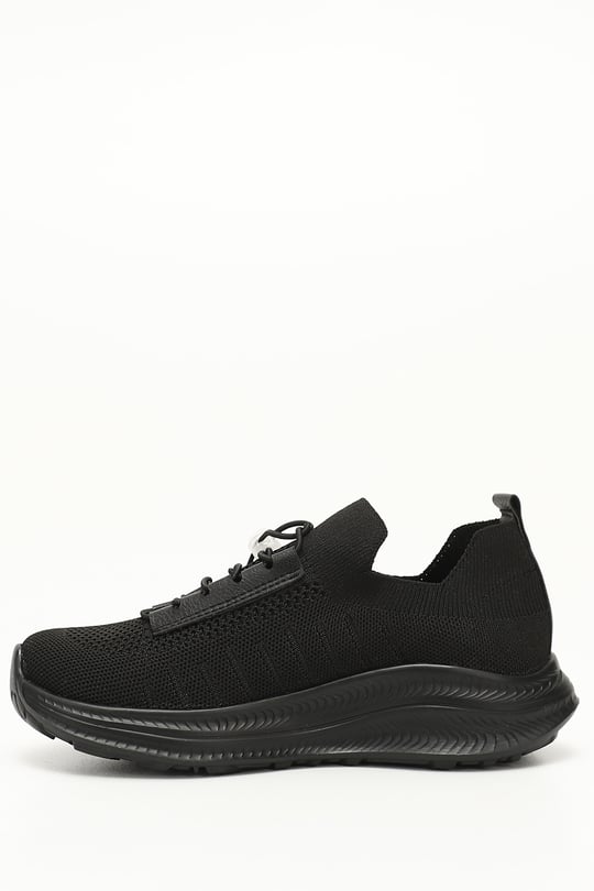 Gön Yuvarlak Burun Dolgu Taban Triko Kadın Sneaker 37511