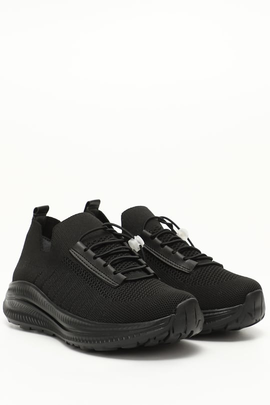 Gön Yuvarlak Burun Dolgu Taban Triko Kadın Sneaker 37511