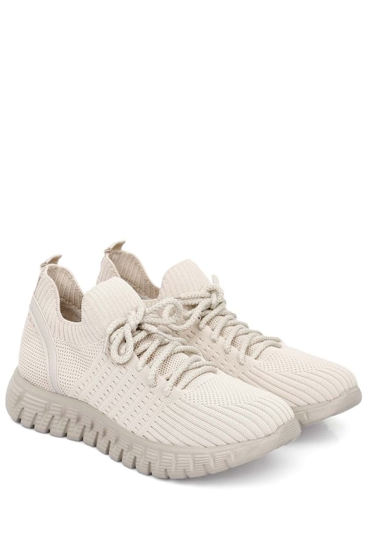 Gön Yuvarlak Burun Dolgu Taban Triko Kadın Sneaker 37500