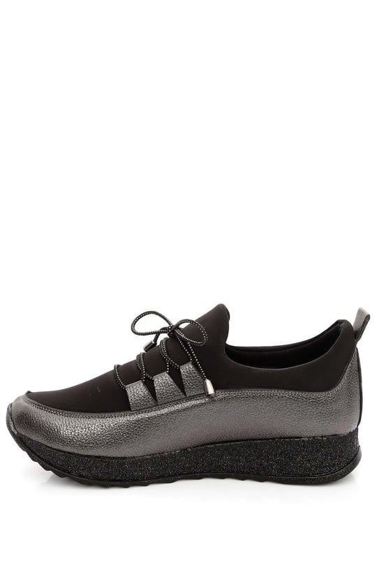 Gön Yuvarlak Burun Dolgu Topuk Bağlı Kadın Sneaker 37225
