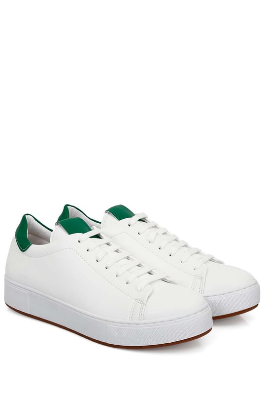 Gön Yuvarlak Burun Düz Taban Bağcıklı Spor Kadın Sneaker 35311