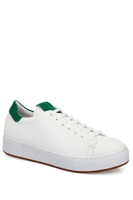 Gön Yuvarlak Burun Düz Taban Bağcıklı Spor Kadın Sneaker 35311