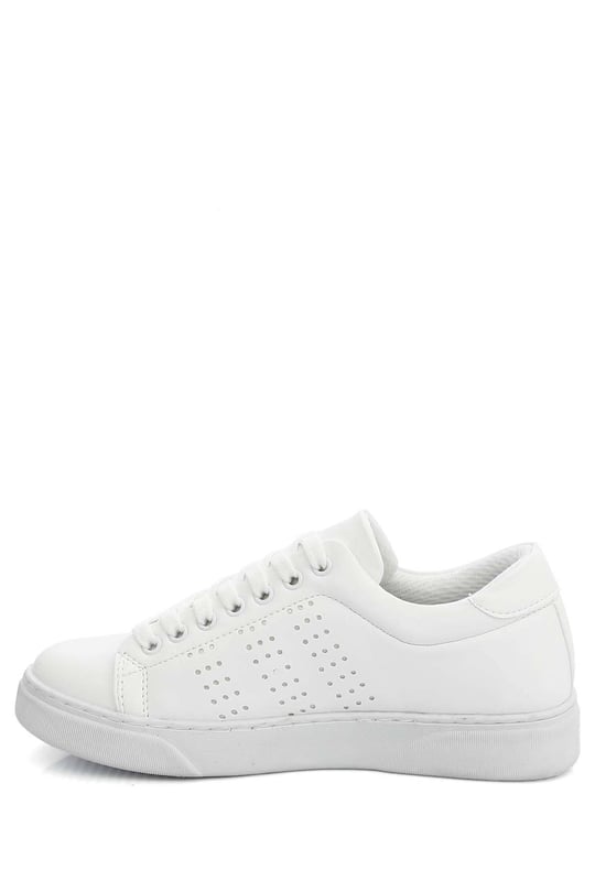 Gön Yuvarlak Burun Düz Taban Bağcıklı Spor Kadın Sneaker 62100