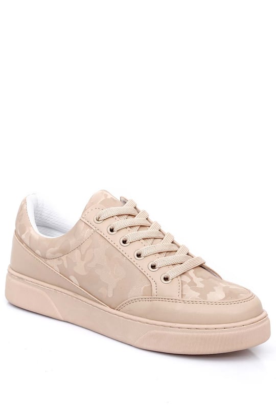 Gön Yuvarlak Burun Düz Taban Kadın Sneaker 35115