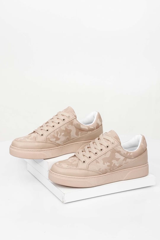 Gön Yuvarlak Burun Düz Taban Kadın Sneaker 35115