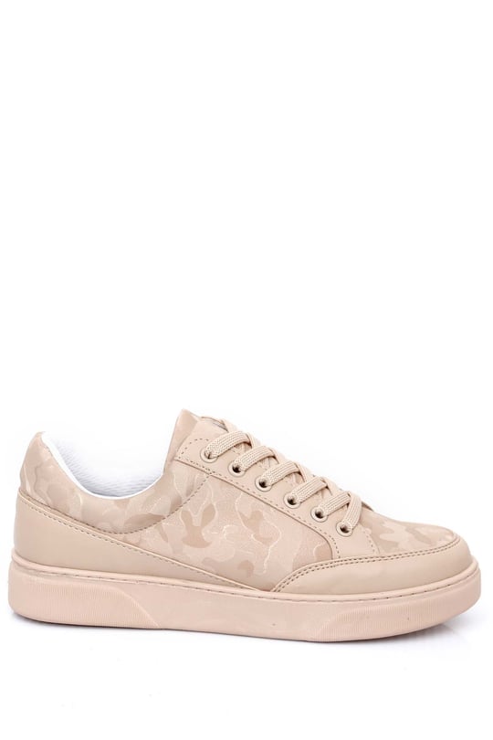 Gön Yuvarlak Burun Düz Taban Kadın Sneaker 35115