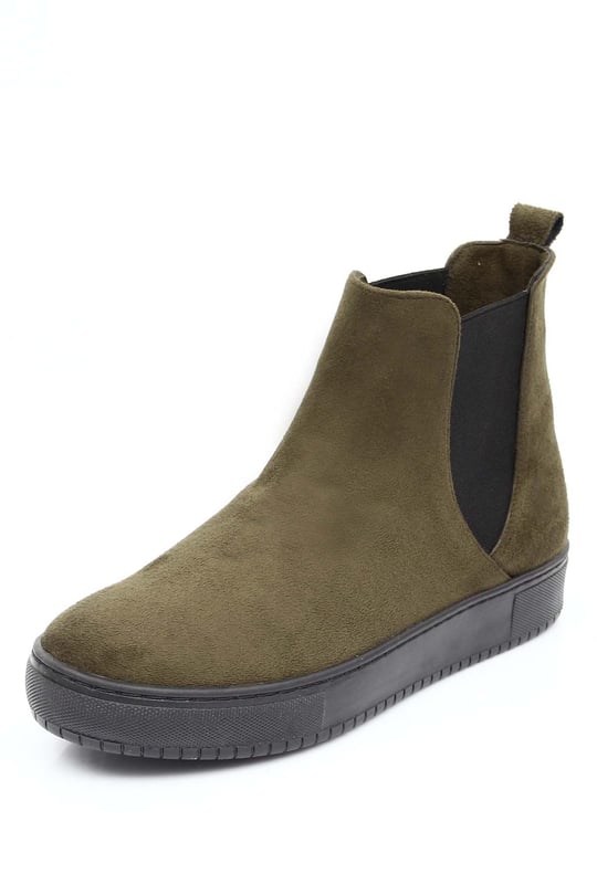 Gön Round  Nose Rubber Sole Women's Daily Bot 20025