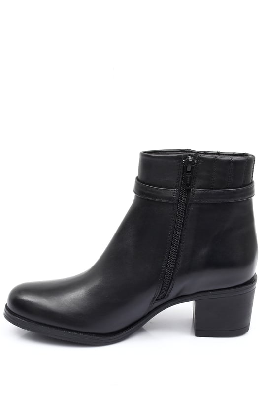 Gönderi® Yuvarlak Burun Hakiki Deri Kadın Bot M1517
