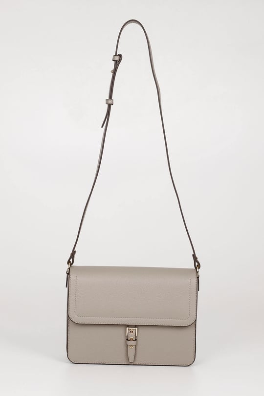Gon Platinum Genuine Leather Medium Size Women's Shoulder Bag Q8254