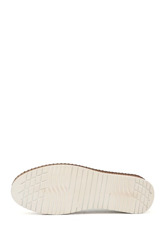 Women's Beige Genuine Leather Comfort Shoes