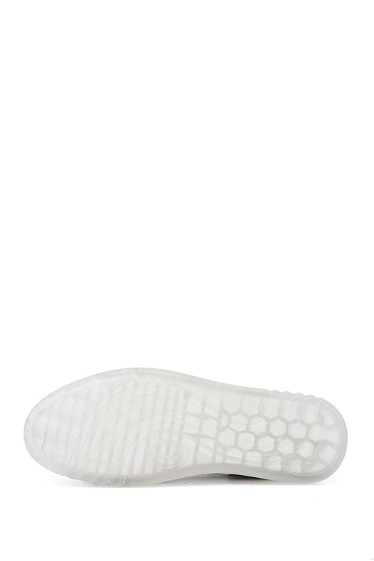 Kadın Beyaz Bağcıklı Hakiki Deri Sneaker