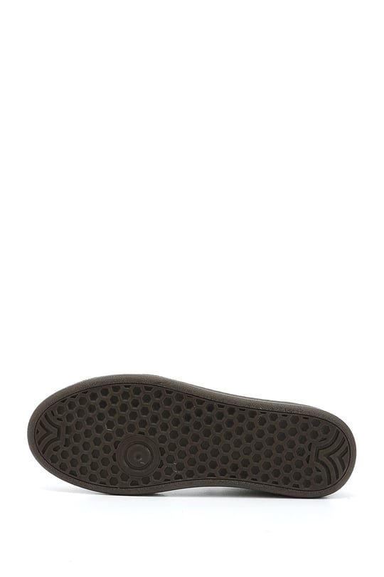 Kadın Beyaz Bağcıklı Hakiki Deri Sneaker