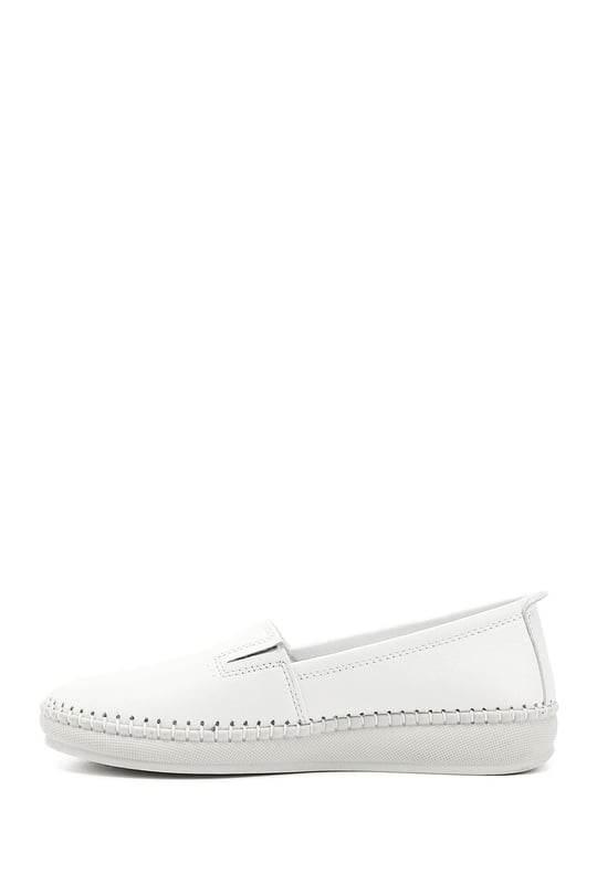 Women's White Genuine Leather Comfort Shoes