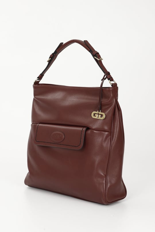 Gon Platinum Genuine Leather Large Size Women's Shoulder And Hand Bag B7081