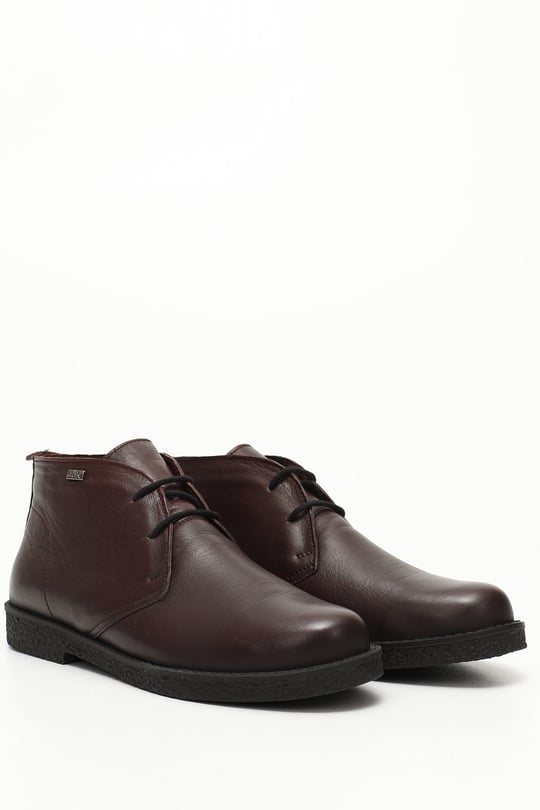 Gon Genuine Leather Oxford Molded Rubber Sole Lace-Up Women's Casual Boots 51456