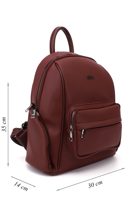Women's Burgundy Handbag and Backpack