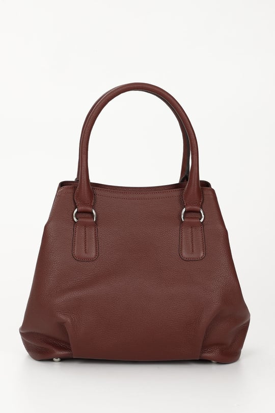 Women's Claret Red Floter Genuine Leather Hand and Shoulder Bag