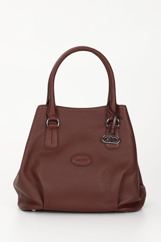 Women's Claret Red Floter Genuine Leather Hand and Shoulder Bag