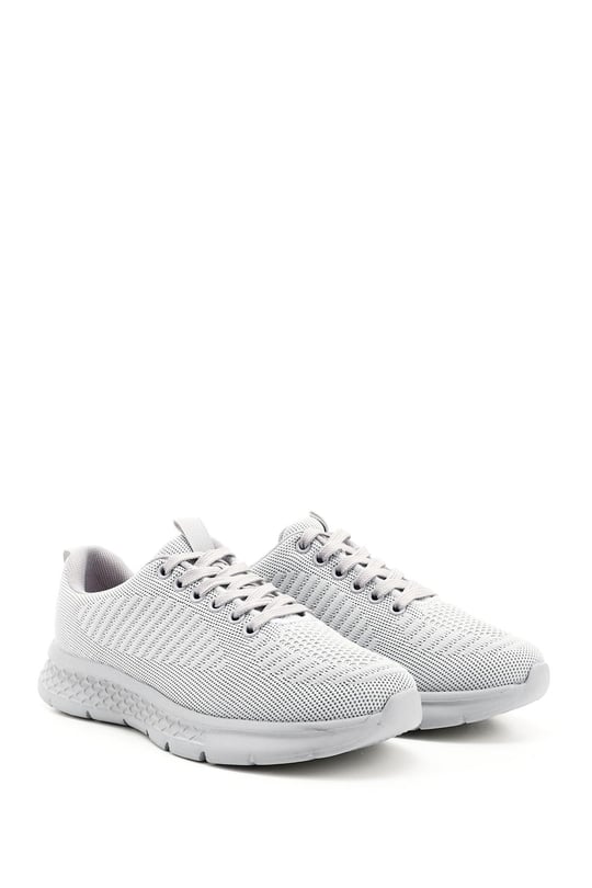 Kadın Buz Triko Bağcıklı Comfort Dolgu Taban Sneaker