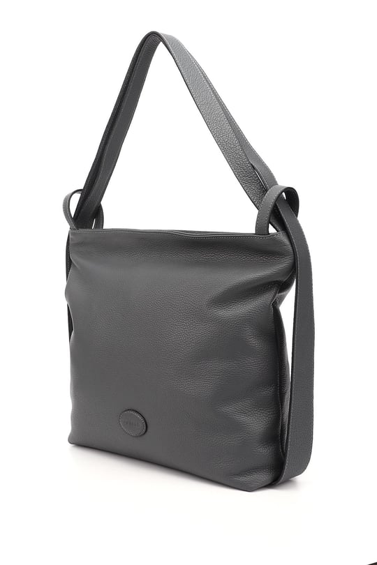 Women's Gray Floater Genuine Leather Shoulder and Backpack Bag