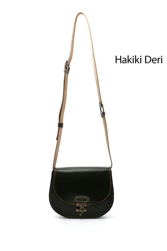 Kadın Haki Antik Vaketa Hakiki Deri Omuz ve Postacı Çantası