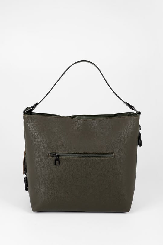 Kadın Haki Püsküllü Omuz Çantası